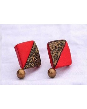 Handpainted Terracotta Jewellery – Ear rings Handpainted Terracotta Jewellery – Ear rings